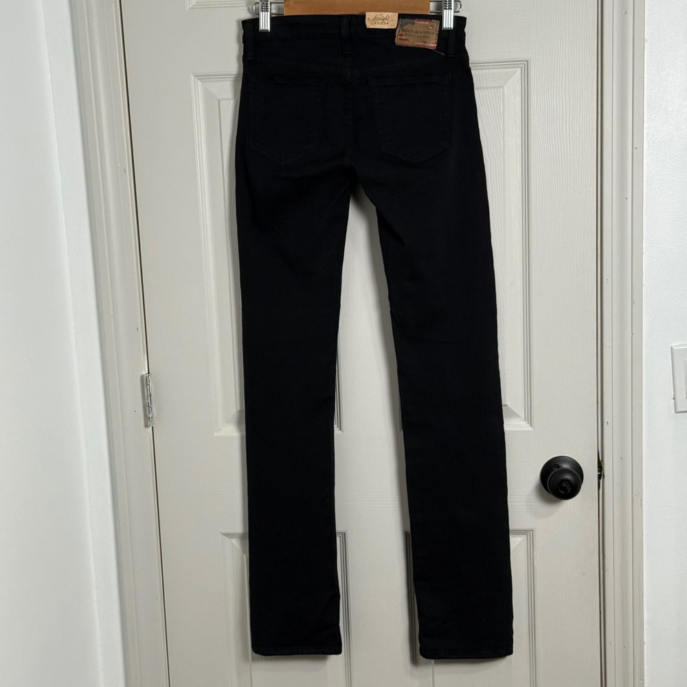 Denim & Supply Ralph Lauren Womens Black Straight Leg Jeans 26x34 Mid Rise - Picture 2 of 14
